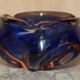 Decorative glass floral bowl