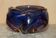 Decorative glass floral bowl