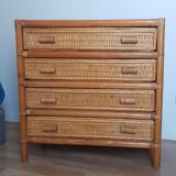 Commode en rotin
