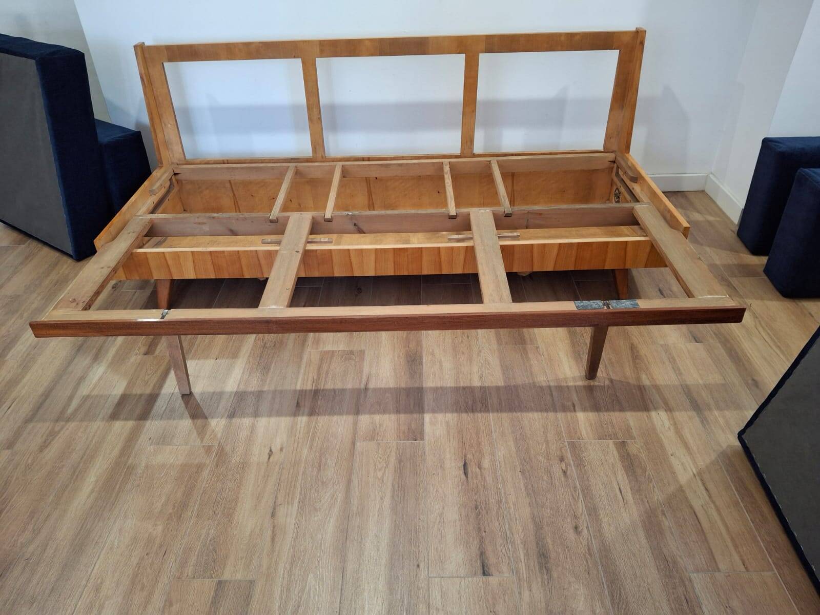 Folding sofa, designer Lejkowski Leśniewski, 1960s, Poland