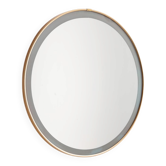 Vintage Metal Framed Mirror, 1970s