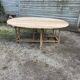 Large gateleg table in raw wood