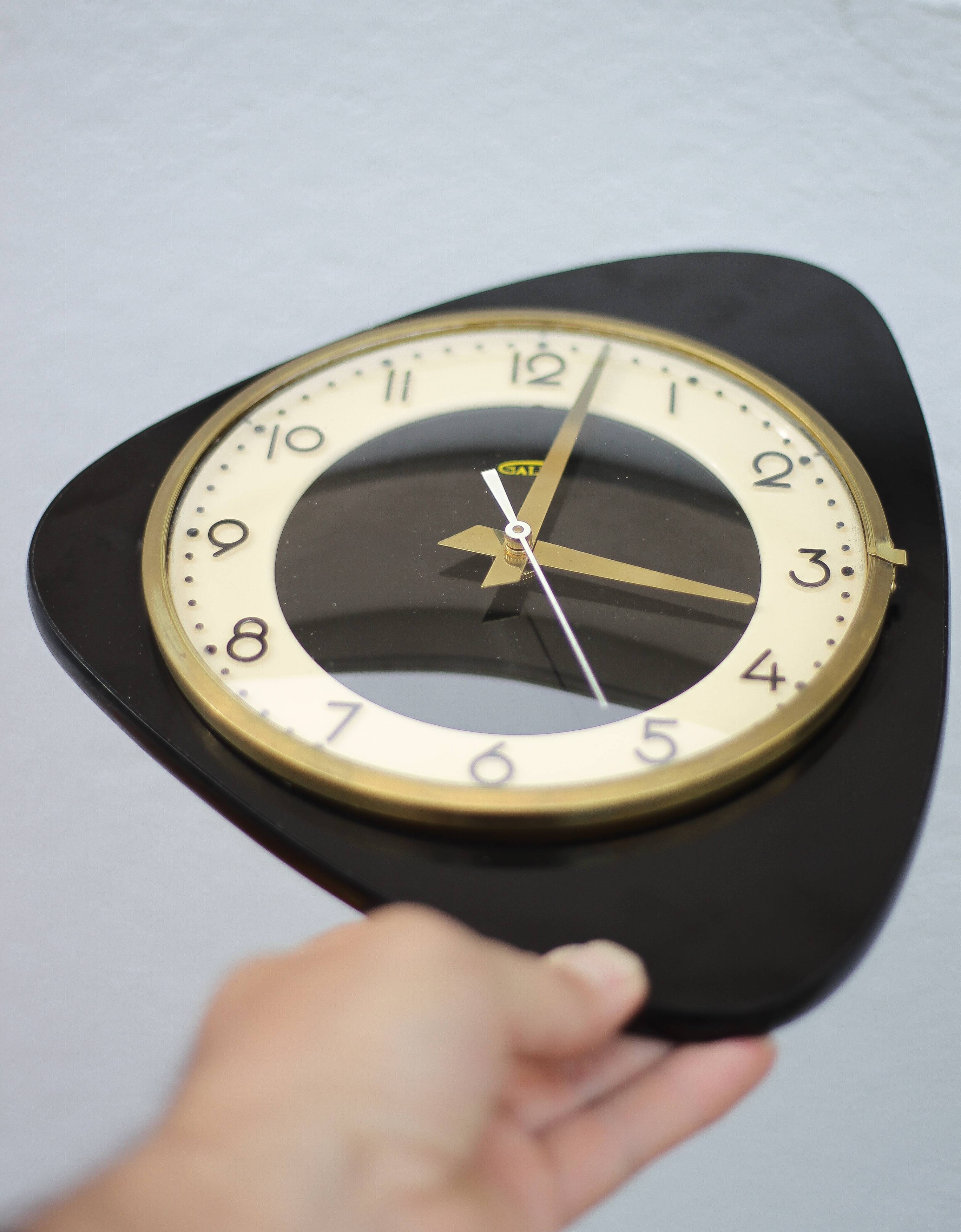 Galli vintage clock, vintage pendulum, wall clock, 60's