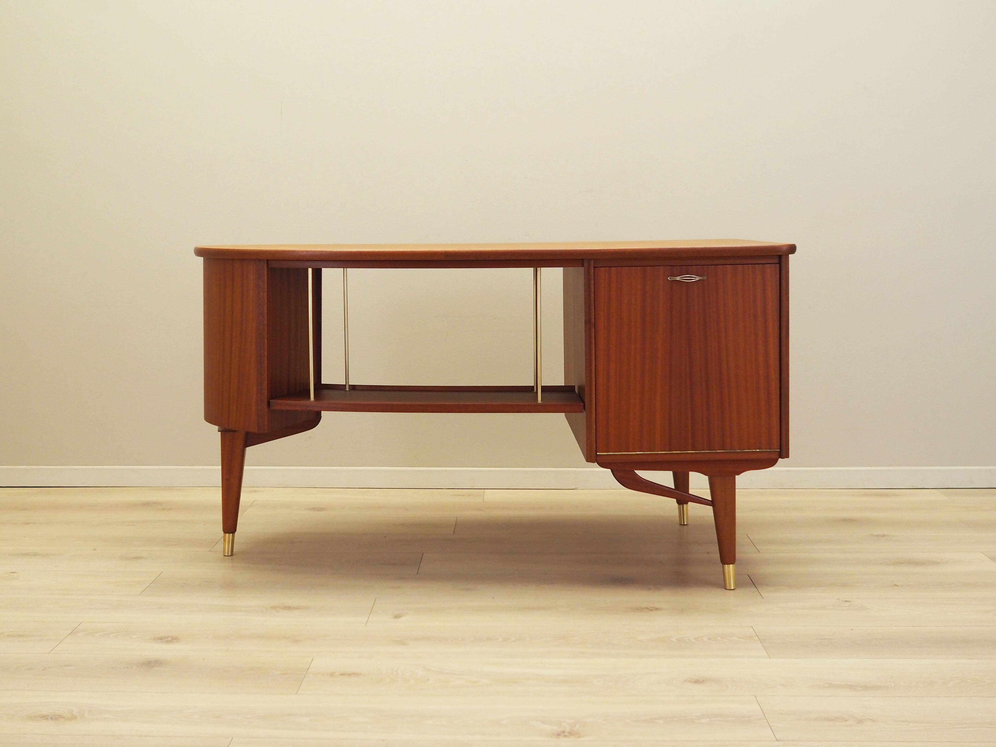 Mahogany desk, Norwegian design, 1960s, production: Sola Møbler