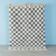 Grey Blue Check, Berber Rug, 162 x 215