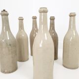 Set of 6 bottles in sandstone