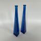 Pair of vintage glass soliflores vase 1970