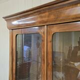 Antique walnut display case - Louis Philippe period