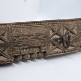 Coat hook 3 hooks in carved teak