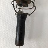 Wooden garage lamp from the 50s