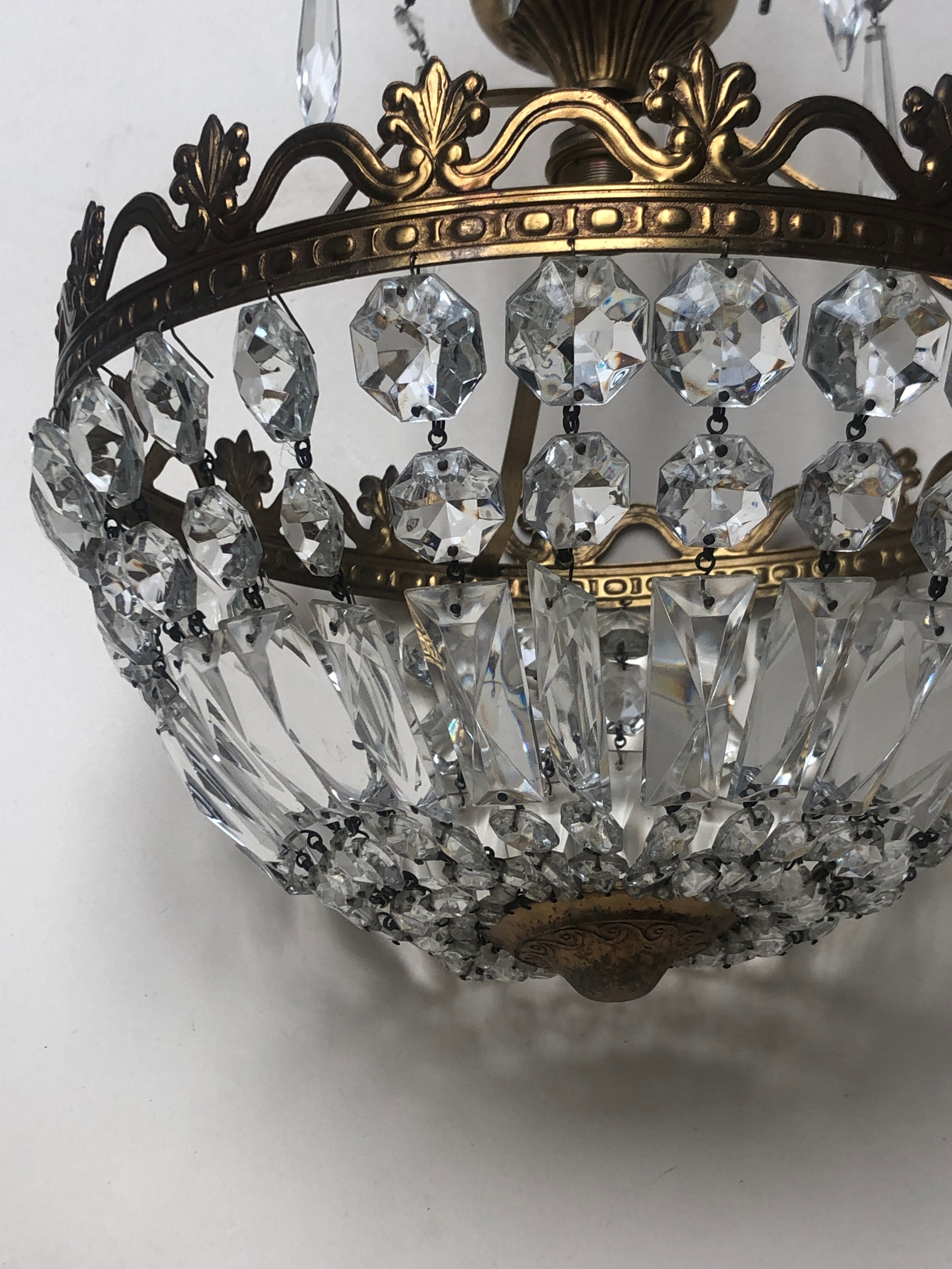 Crystal tassel chandelier