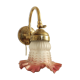 Bronze and glass wall lamp. Spain, 1940s.