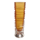 Jarrón de cristal con base de plata. Italia, 1970s