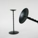 Pair of wrought iron candlesticks, Brutalist, 1970