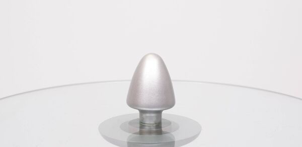 Table d'appoint ronde post-moderne en verre 1980