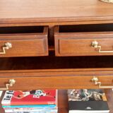 Console trolley style Directoire in mahogany