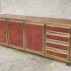 Sideboard shelf design 70 Michel Pignères amboyna burl chrome brass