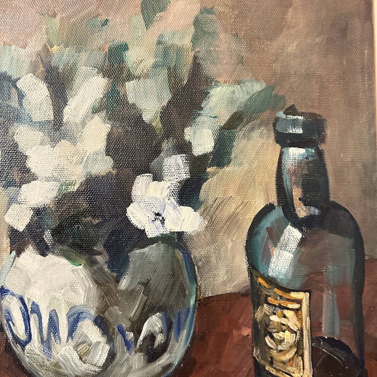 Huile sur toile, Nature morte, Pavel Roucka 1986