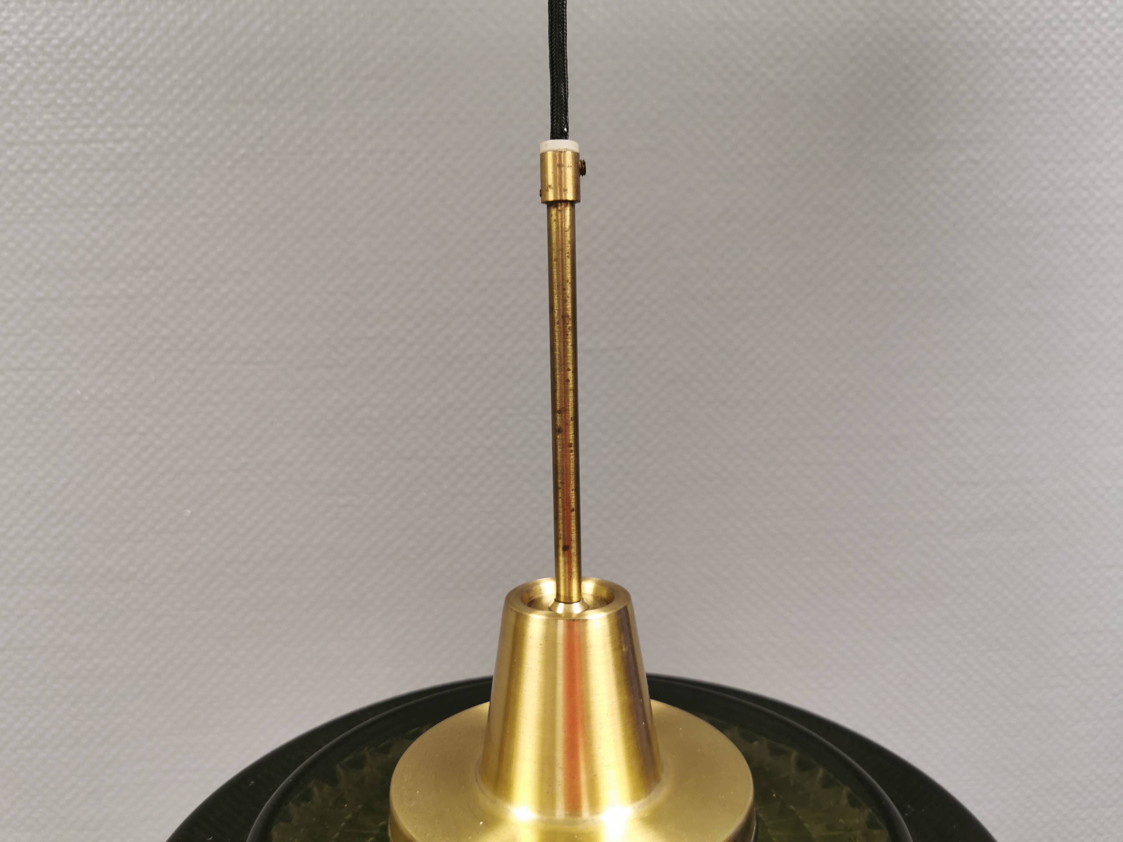 Rotonda hanging lamp bt Carl Fagerlund at Örrefors, for Lyfa Denmark