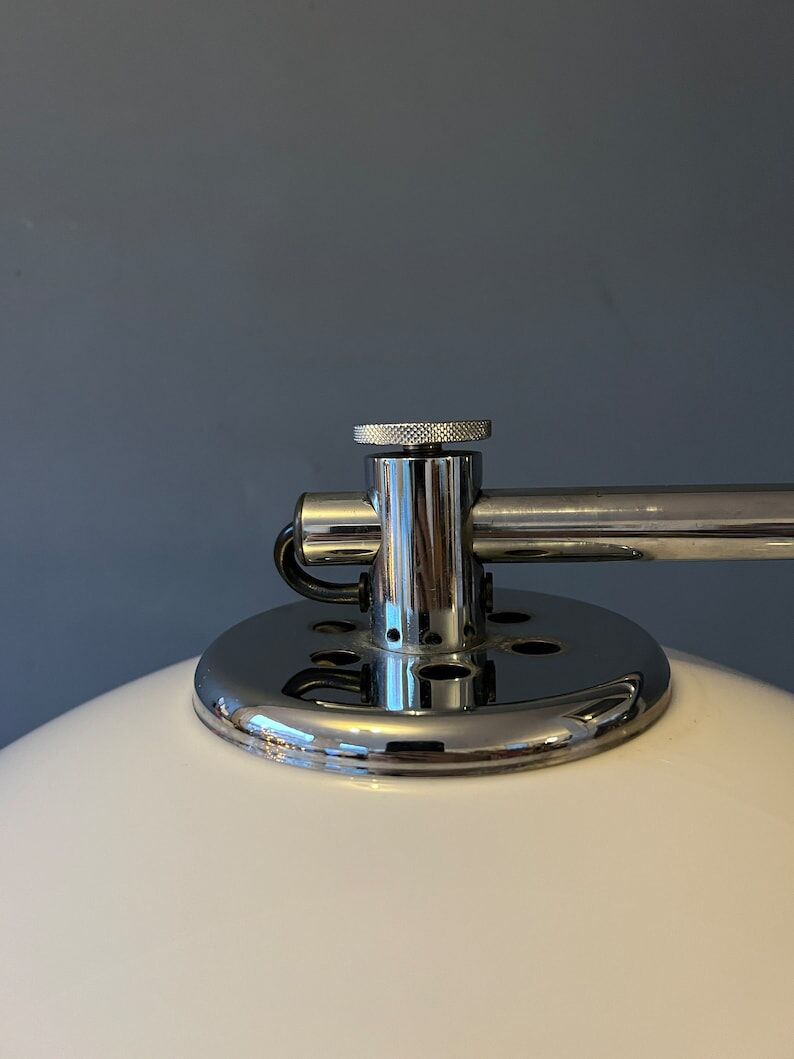 Space age snake floor lamp