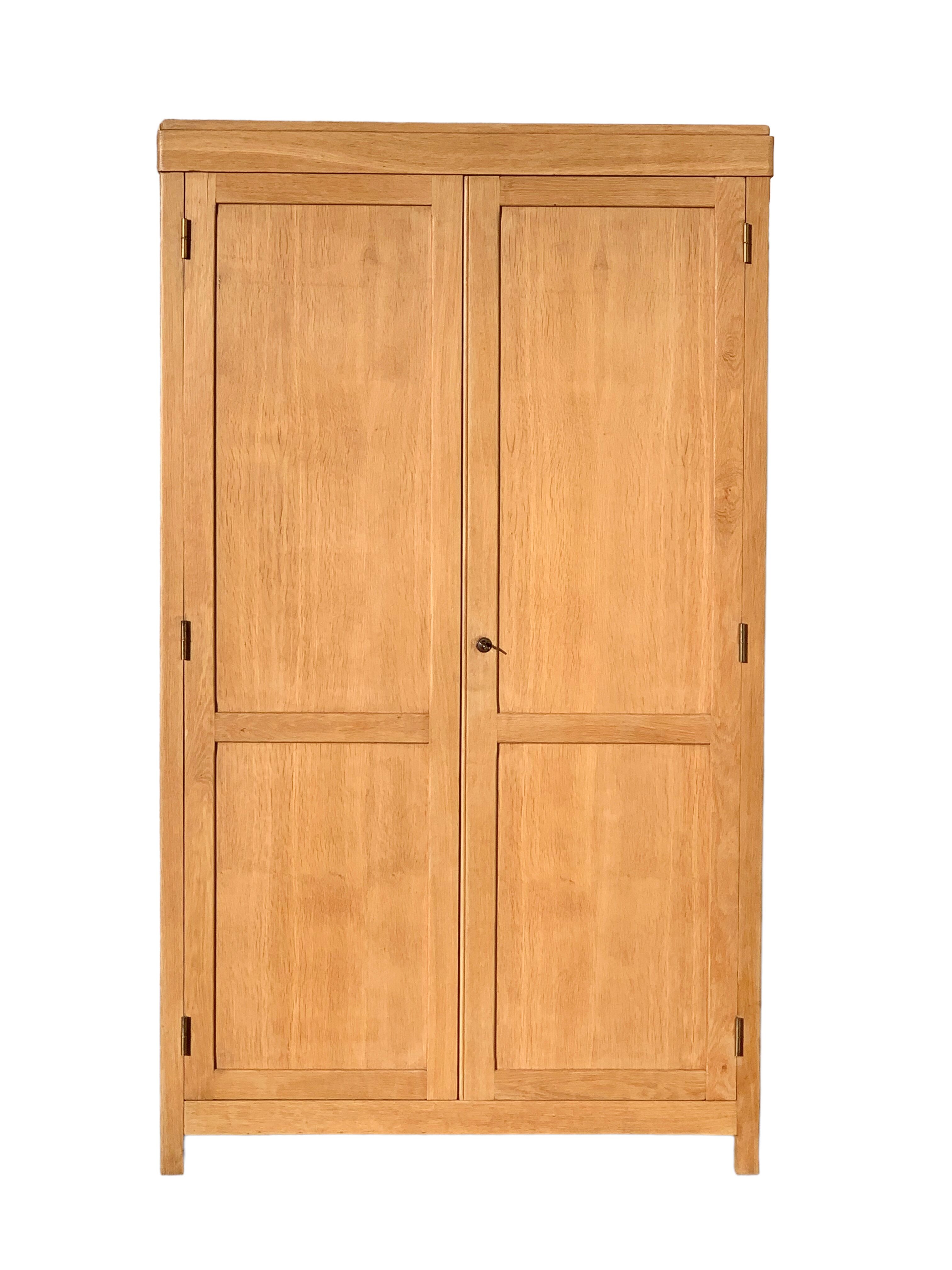 Parisian wardrobe solid oak raw 1940