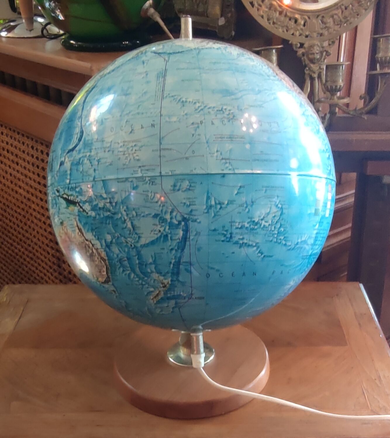 Vintage luminous globe/Scandinavian globe