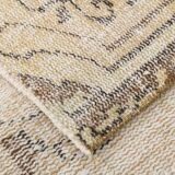 Tapis turc doux en laine fait main jaune pâle 5x8, 159x238 cm SK 5244