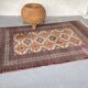 Tapis oriental pakistan gris-pourpre 196cm x 126cm