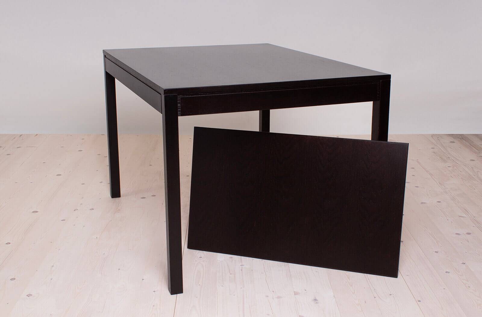 Vintage dining set, 4 chairs, extendable dining table, rope seating, 1970s