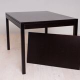 Vintage dining set, 4 chairs, extendable dining table, rope seating, 1970s