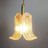 Vintage pendant light by Glashutte limburg, 1960s