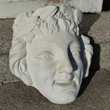 Ancien visage en plâtre décor antique