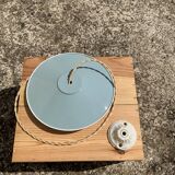 Suspension lampshade vintage blue and white