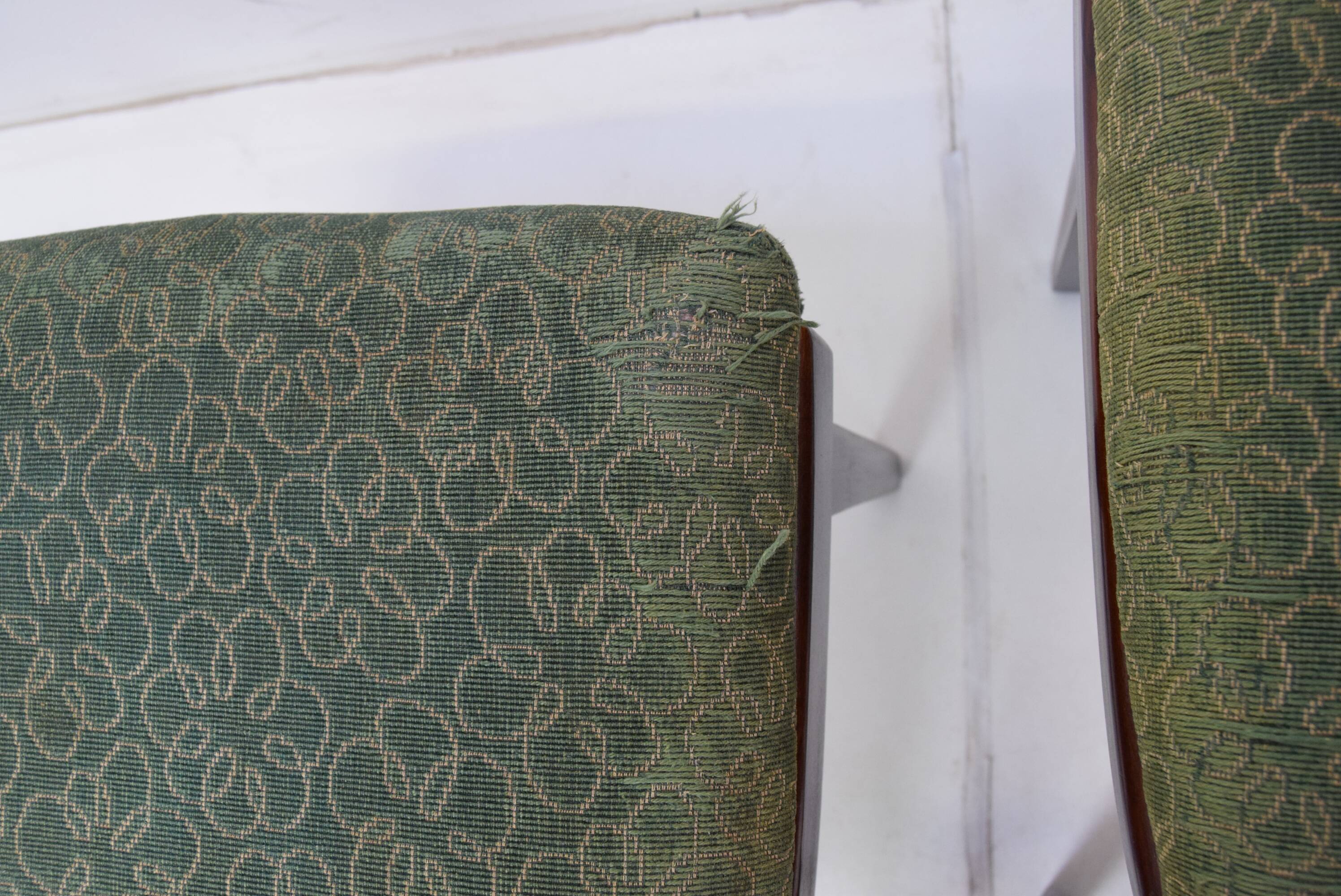 Ensemble de quatre chaises à manger/ Interier Praha, années 1950.