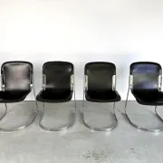 Chaises de salle à manger vintage par Cidue, ensemble de 4, années 1970