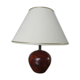Lampe en loupe d'orme années 70