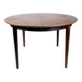 Table à manger ronde réalisée en palissandre par Arne Vodder des années 1960