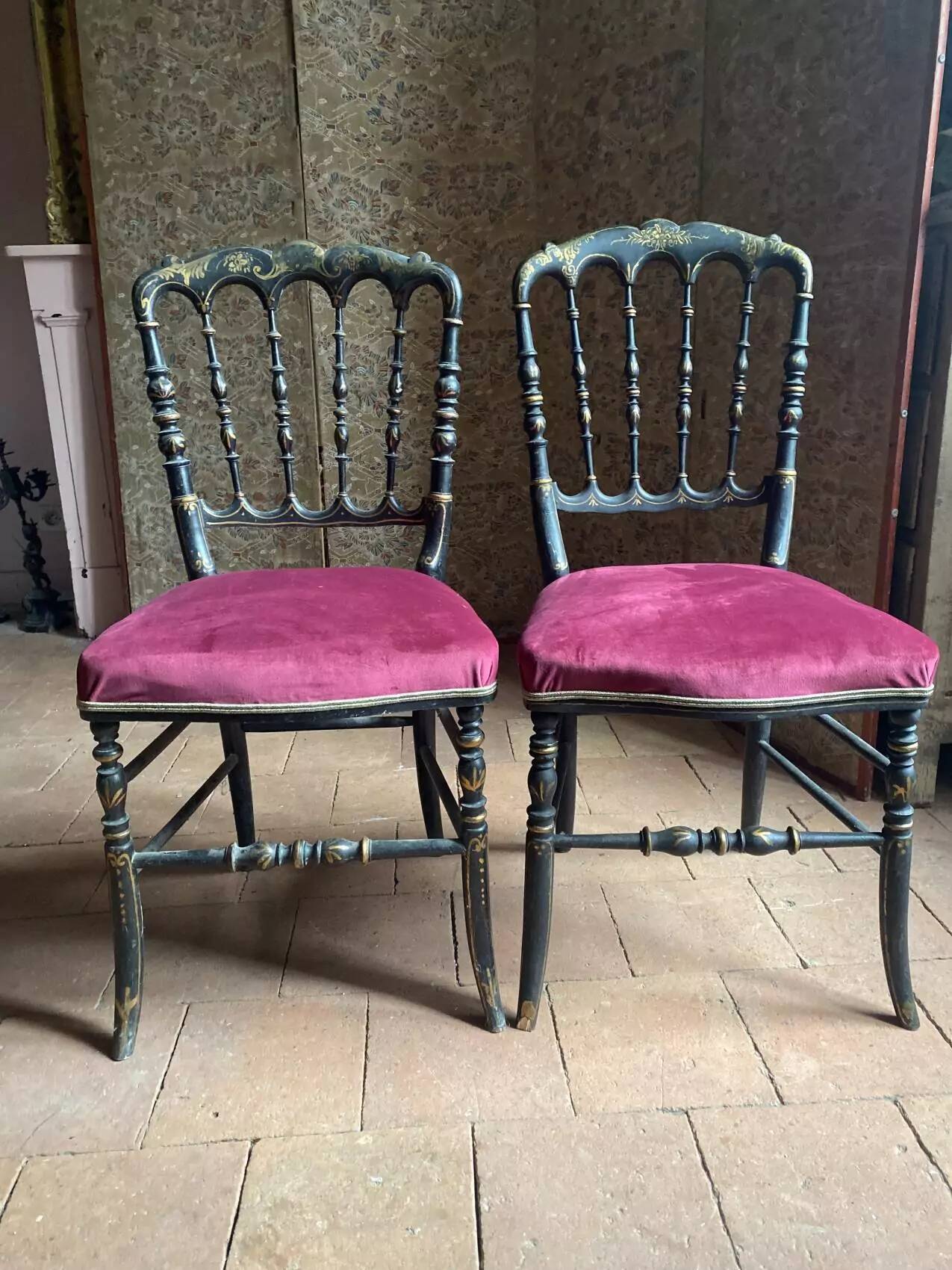 Chaise époque Napoléon III, restaurée