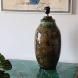 Handmade ceramic lamp signed