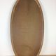 Miroir ovale cerclage bois massif 93 x 46 cm