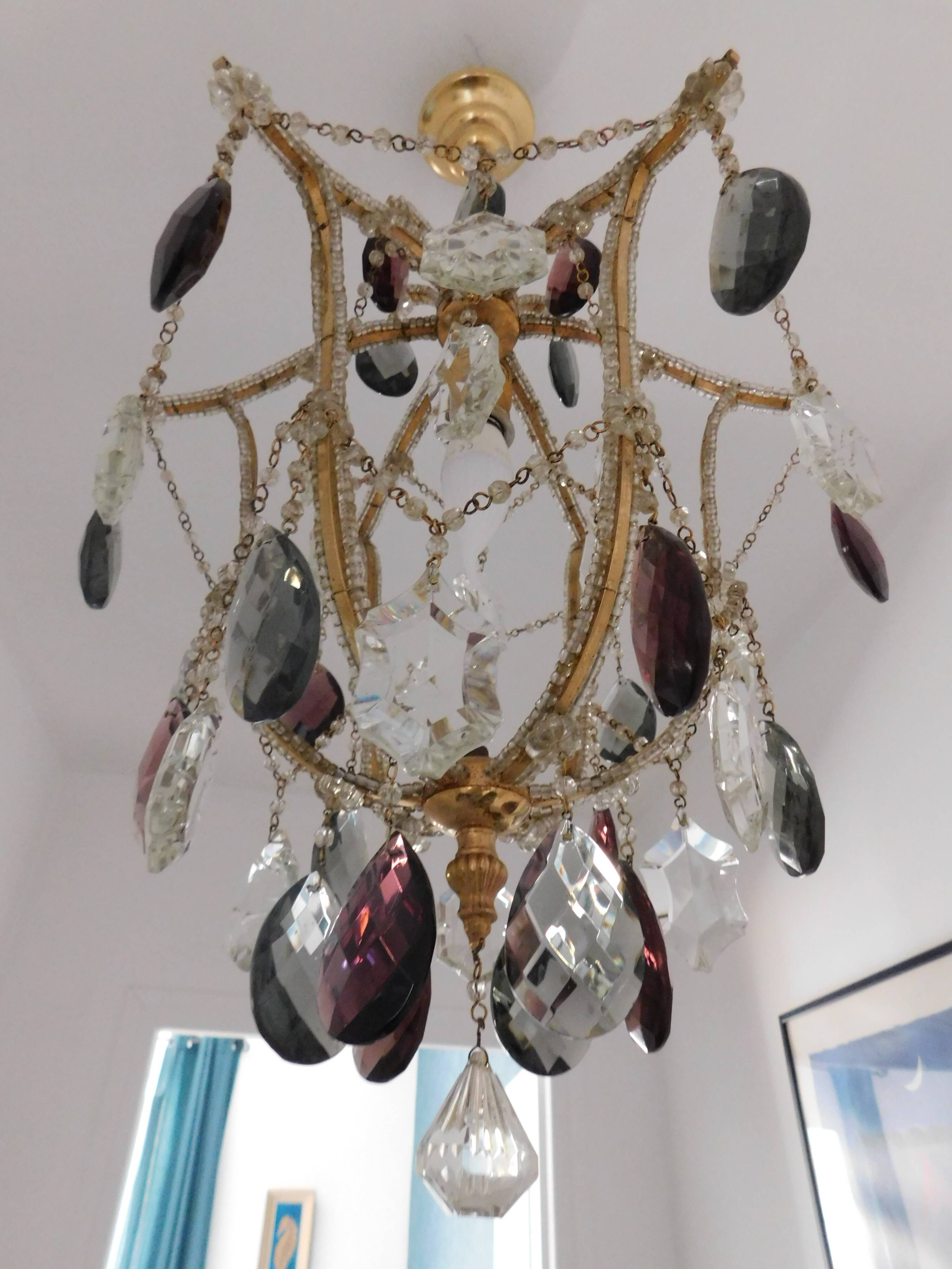 Lustre pampilles Murano
