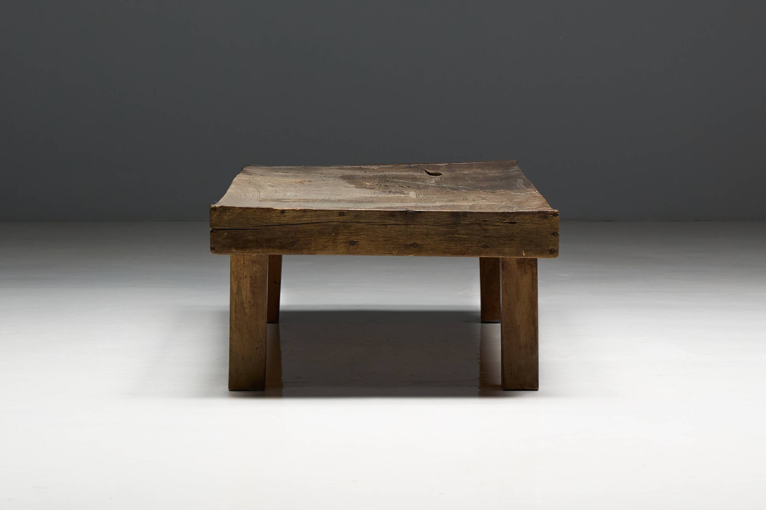 Low Farmhouse Coffee Table, France, Late 19th Century