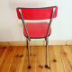 Chaise en formica rose