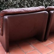 Tranas Sweden patchwork leather heaters by OVERMAN, 1970 Set of 2