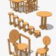 Paire de chaises 'Plakhout' par Henk Lampe, 1979