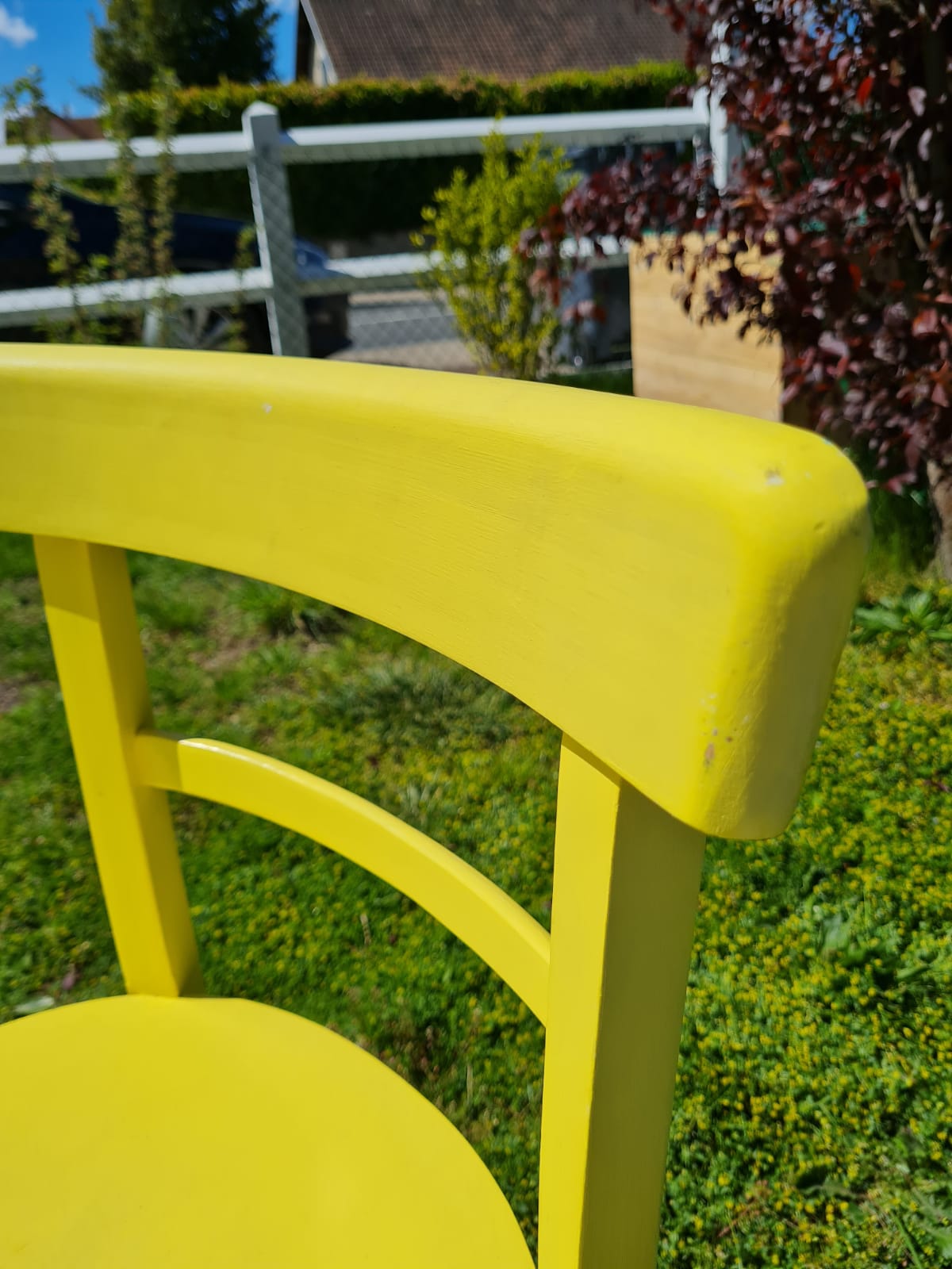 Série de 4 chaises Baumann en bois pastel