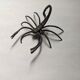Handcrafted metal scorpion sculpture, curiosity cabinet, arthropod object