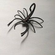 Handcrafted metal scorpion sculpture, curiosity cabinet, arthropod object
