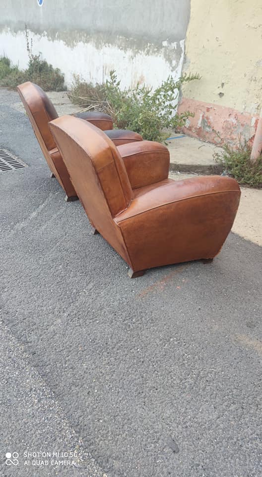 Pair of leather club shoes circa 1930/40