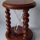 Wooden hourglass